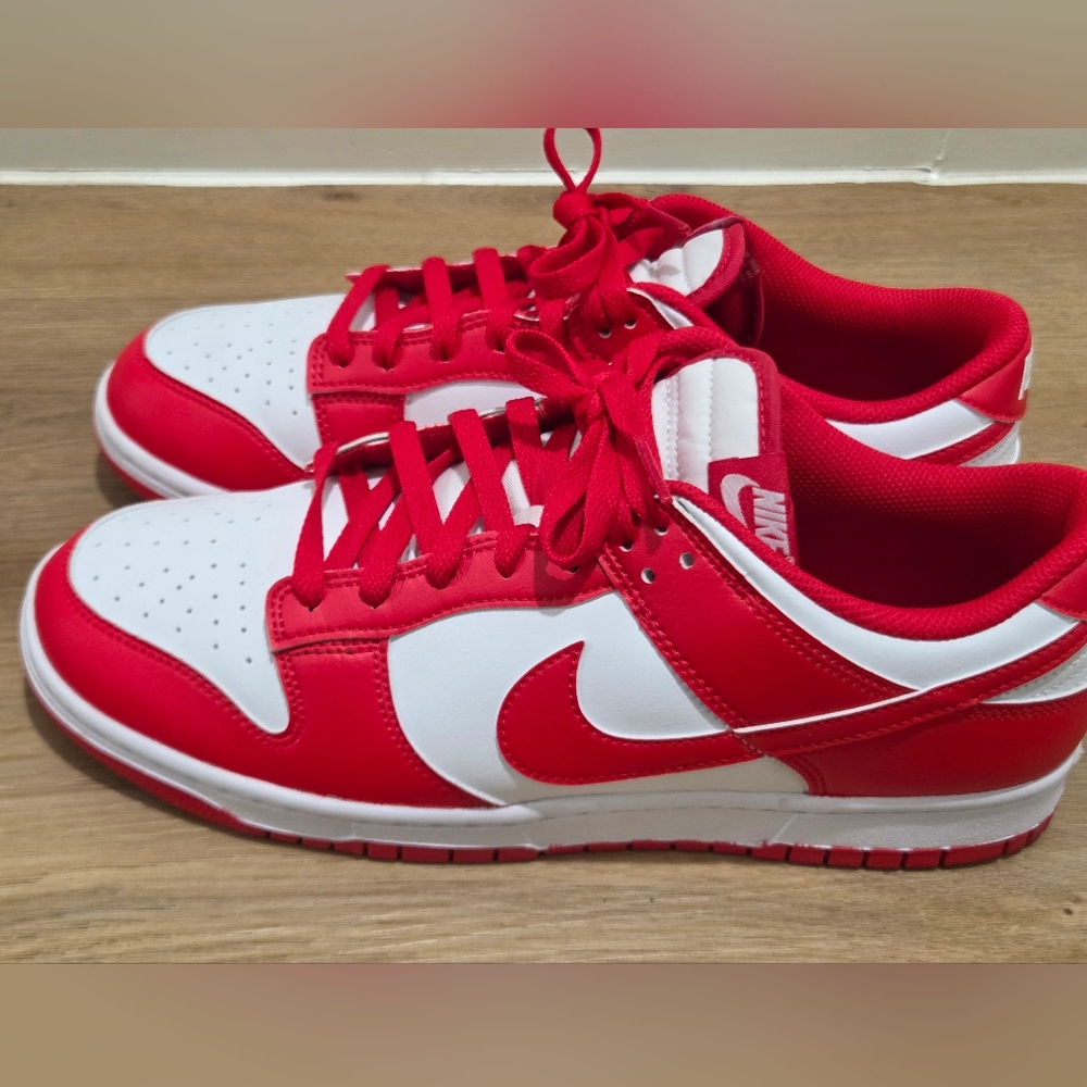 Nike Red and White Athletic Shoes
